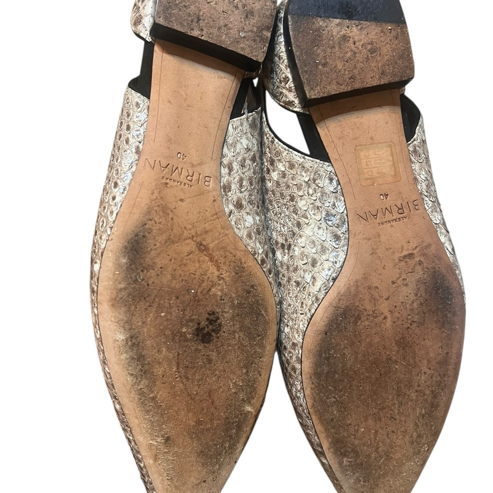 Alexandre Birman Brown Snakeskin Patterned Pointe… - image 6